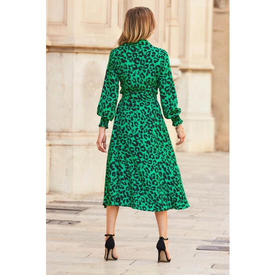 unnamed-file-1025.jpg Sosandar Print Printed Shirred Cuff Midi Dress -Sosandar unnamed file 1025