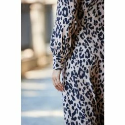 Sosandar Print Animal Ruched Front Shirt Dress 3 Sosandar Print Animal Ruched Front Shirt Dress -Sosandar unnamed file 1190