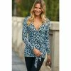 Sosandar Print Wrap Tunic Top