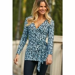Sosandar Print Wrap Tunic Top 3 Sosandar Print Wrap Tunic Top -Sosandar unnamed file 1403