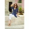 Sosandar Blue Wrap Top