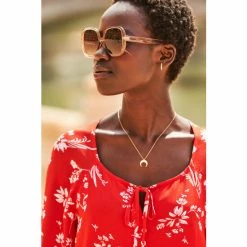 Sosandar Red Floral Print Button Front Blouse -Sosandar unnamed file 1832