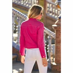 Sosandar Pink Denim Jacket -Sosandar unnamed file 2211