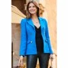 Sosandar Blue Boucle Blazer