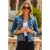 Sosandar Blue Relaxed Denim Jacket