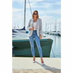 Sosandar Grey Dogtooth Blazer -Sosandar unnamed file 2401