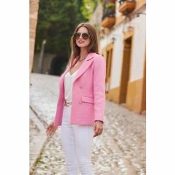 Sosandar Blue Lining Blazer -Sosandar unnamed file 2449