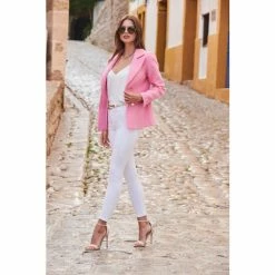 Sosandar Blue Lining Blazer -Sosandar unnamed file 2451