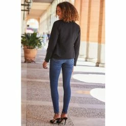 Sosandar Black Ponte Biker Jacket -Sosandar unnamed file 2455