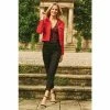 Sosandar Black Regular Slim Leg Mom Jeans