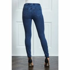 Sosandar Blue Soft Touch Jegging -Sosandar unnamed file 2611