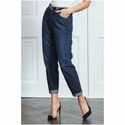 Sosandar Blue Girlfriend Jeans -Sosandar unnamed file 2652