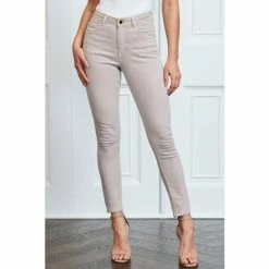 Sosandar Neutral Perfect Skinny Jeans -Sosandar unnamed file 2656