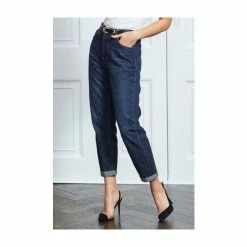 Sosandar Blue Indigo Girlfriend Jeans -Sosandar unnamed file 2677
