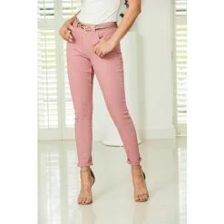 Sosandar Pink Perfect Skinny Jeans -Sosandar unnamed file 2711