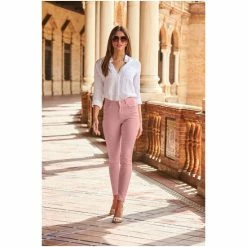 Sosandar Pink Perfect Skinny Jeans -Sosandar unnamed file 2713