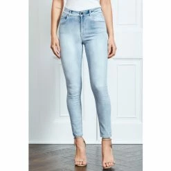 Sosandar Blue Perfect Skinny Jeans -Sosandar unnamed file 2746