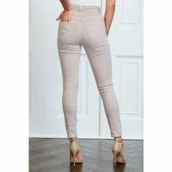 Sosandar Neutral Perfect Skinny Jeans -Sosandar unnamed file 2764