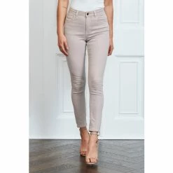 Sosandar Neutral Perfect Skinny Jeans -Sosandar unnamed file 2765