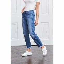 Sosandar Blue Regular Boyfriend Jean -Sosandar unnamed file 2771