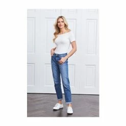 Sosandar Blue Regular Boyfriend Jean -Sosandar unnamed file 2772