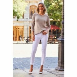 Sosandar Neutral Tape Yarn Jumper