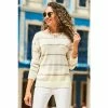 Sosandar Cream Stripe Jumper