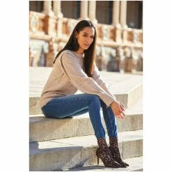 Sosandar Cream Super Soft Pleat Shoulder Jumper -Sosandar unnamed file 3099