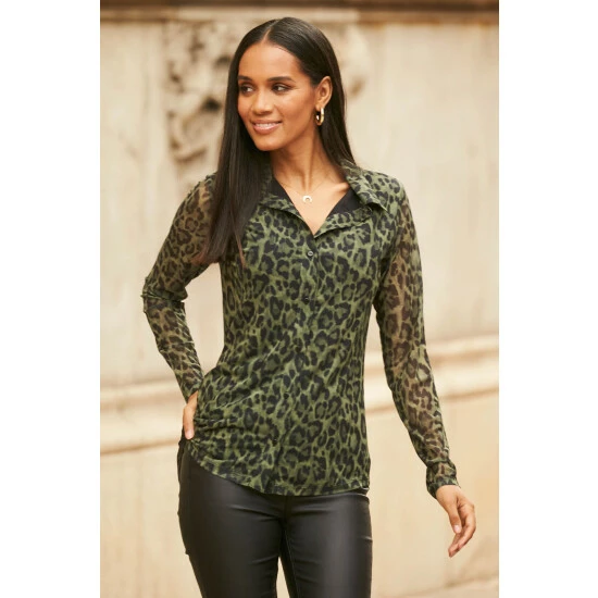 unnamed-file-3218.jpg Sosandar Green Animal Print Mesh Shirt -Sosandar unnamed file 3218