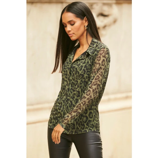 unnamed-file-3219.jpg Sosandar Green Animal Print Mesh Shirt -Sosandar unnamed file 3219