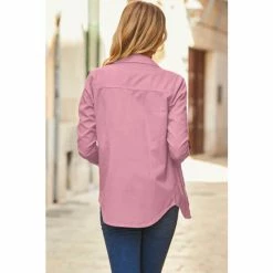 Sosandar Pink Denim Shirt -Sosandar unnamed file 3230