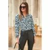 Sosandar Black/White Printed Shirt
