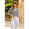 Sosandar Neutral Button Through Shirt
