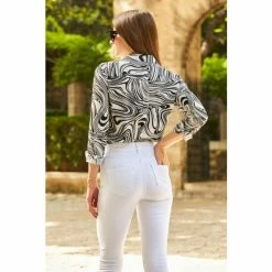 Sosandar Neutral Button Through Shirt 2 Sosandar Neutral Button Through Shirt -Sosandar unnamed file 3422