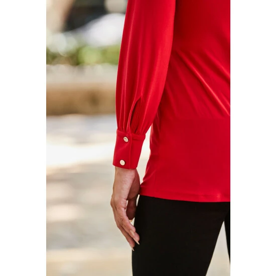 unnamed-file-3546.jpg Sosandar Red Twist Front Jersey Shirt -Sosandar unnamed file 3546