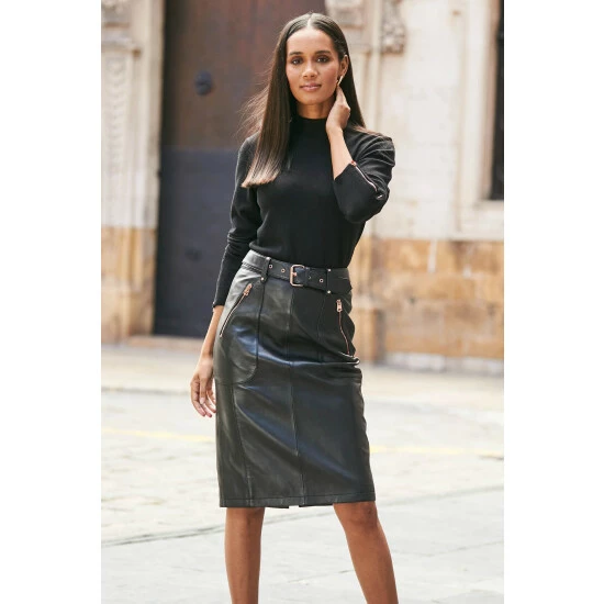 unnamed-file-3690.jpg Sosandar Black Leather Pencil Skirt With Rose Gold Metalwork -Sosandar unnamed file 3690