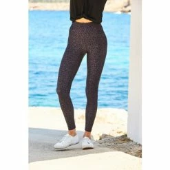 Sosandar Grey Leopard Print High Waisted Activewear Leggings -Sosandar unnamed file 3859