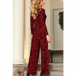 Sosandar Red Leopard Print Jersey Jumpsuit 2 Sosandar Red Leopard Print Jersey Jumpsuit -Sosandar unnamed file 3919