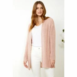 Sosandar Pink Yarn Cardigan -Sosandar unnamed file 4080