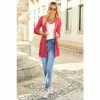 Sosandar Pink Longline Linen Cardigan