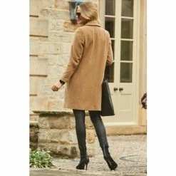 Sosandar Camel Wool Rich Coat -Sosandar unnamed file 4205