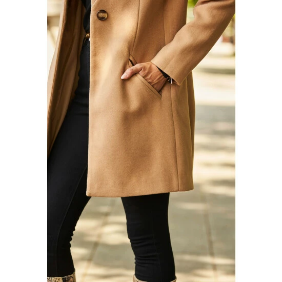 unnamed-file-4217.jpg Sosandar Brown Faux Wool Notch Neck Coat -Sosandar unnamed file 4217