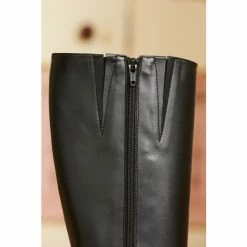 Sosandar Black Knee High Boot -Sosandar unnamed file 4272