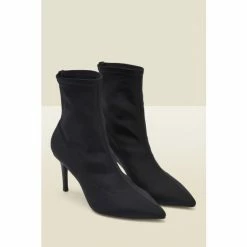 Sosandar Black Ava Stretch Sock Boot