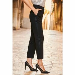Sosandar Black Tuxedo Trouser