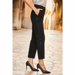 Sosandar Black Tuxedo Trouser
