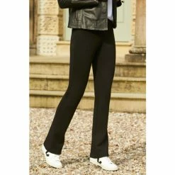 Sosandar Black Leisure Trousers -Sosandar unnamed file 4385