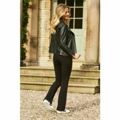 Sosandar Black Leisure Trousers -Sosandar unnamed file 4387