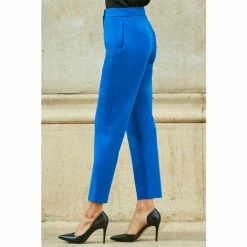 Sosandar Blue Tuxedo Trouser 2 Sosandar Blue Tuxedo Trouser -Sosandar unnamed file 4401