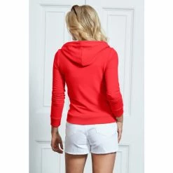Sosandar Red Hooded Top -Sosandar unnamed file 4432